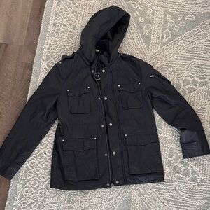 Guess Black Military Field Jacket